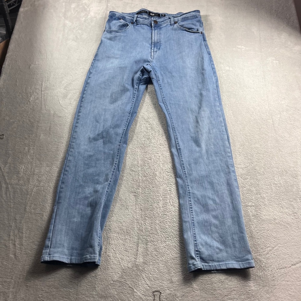 Barbell Apparel Athletic Fit Light Wash Denim Jeans Mens Size 34 Light Blue